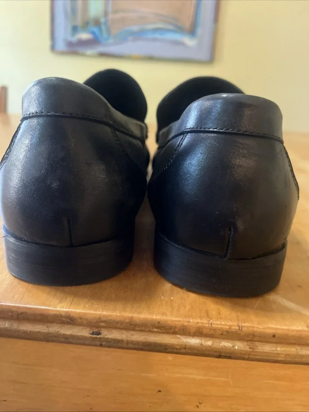 Kenneth Cole Arlie mens Slip On Black Leather Bit Loafer mens 12M Cushioned Exce